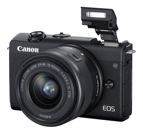 Cámara Canon Eos M200 Mirrorless Lente 15-45mm 24,1mp Wifi 