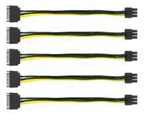 Comprar 5 Uds 6 Pines 15 Sata 15 Pines Macho A 6 Pines Pciexpre...