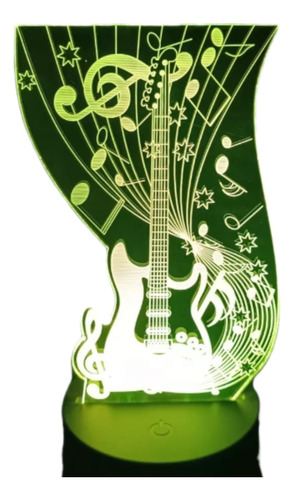 Lámpara 3d Guitarra Electrica