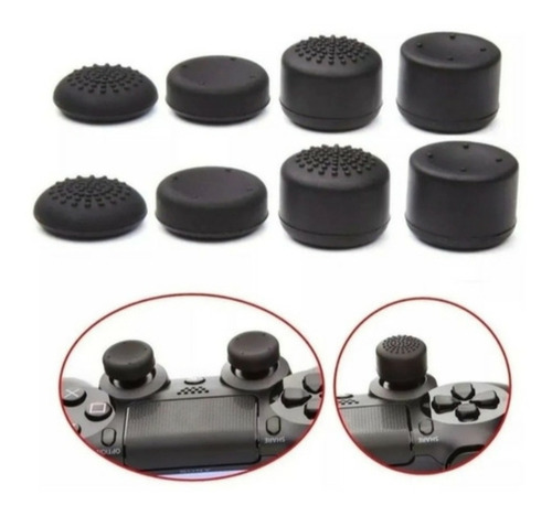 Kit 8 Extensor Grip + Kontrol Shot Compatível Com Ps4 Xbox