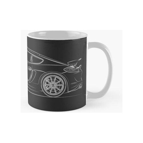 Taza Cayman Gt4 Line Art Calidad Premium