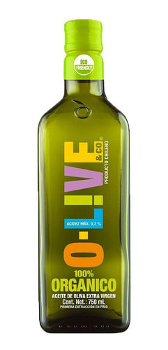 Aceite De Oliva Extra Virgen O-live&co Orgánico Caja 750 Ml