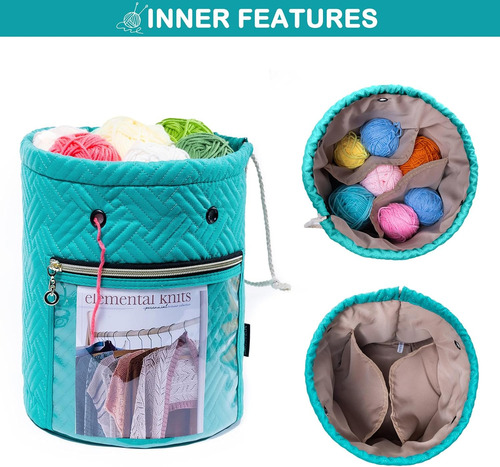 Bolso De Lana Pequeño Para Almacenar Hilo Y Accesorios