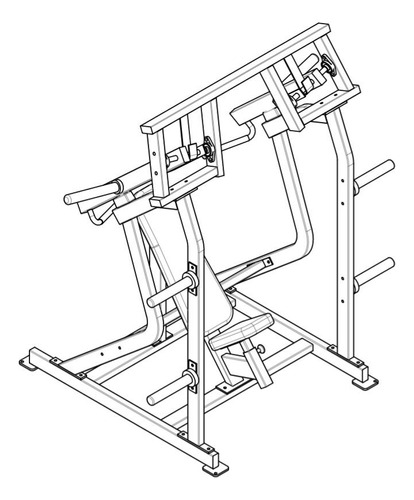 Plano Para Fabricar Maquina De Gym. Press De Hombro Hammer