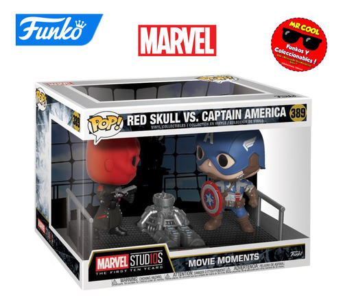 Funko Pop Red Skull Vs Captain America Moment Marvel 
