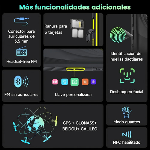 Celular Ulefone Armor X31 Dual Sim Teléfono Resistente Android 14 6.56 6+6gb Ram 128gb Rom Cámara Nocturna Nfc Ir Blaster Smartphone Versión Global
