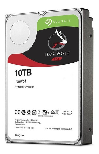 Hd Ironwolf Pro 10tb 7200rpm Nas Storage 256mb Seagate