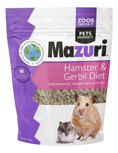 Alimento Mazuri Hamster Jerbo 350 Gr