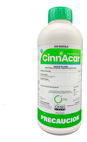 Cinnacar Insecticida Orgánico Extracto De Canela 1 Litro