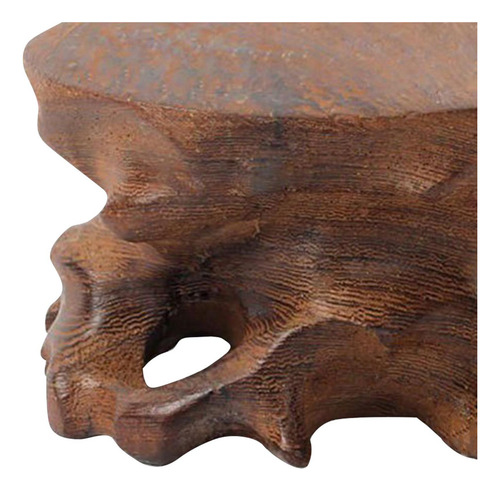 Nn Base De Exhibición De Piedra De Madera Soporte De