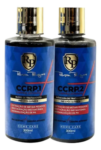 Ccrp Carvão Ativado Robson Peluquero Home Care 2x300ml