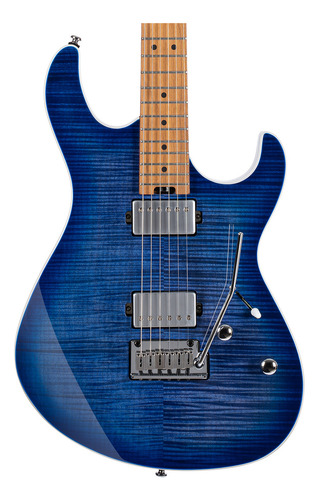 Guitarra eléctrica Cort G Series G290 FAT de arce/fresno bright blue burst burst con diapasón de arce