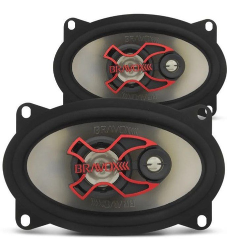 Alto Falante Triaxial Bravox B3x46x 4x6 Polegadas 80w Rms