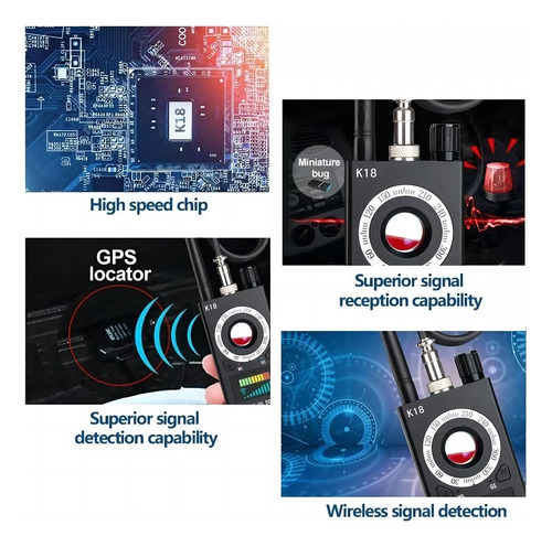 Anti Espia Detector De Camara Oculta Señal Gps Gsm Rf Bug