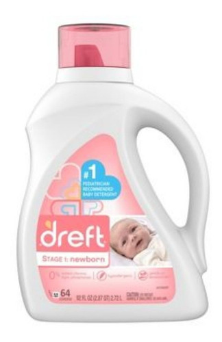 Dreft detergente líquido etapa 1 para bebé 2.72 litros