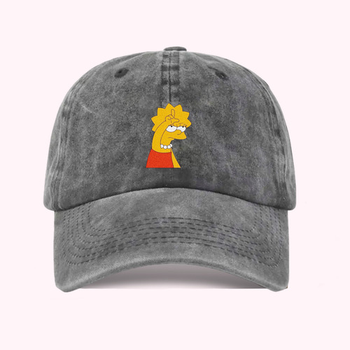 Gorra Los Simpson Bart Homero Bordada Cachucha Ajustable Elegor Color De Gorra X Chat Único