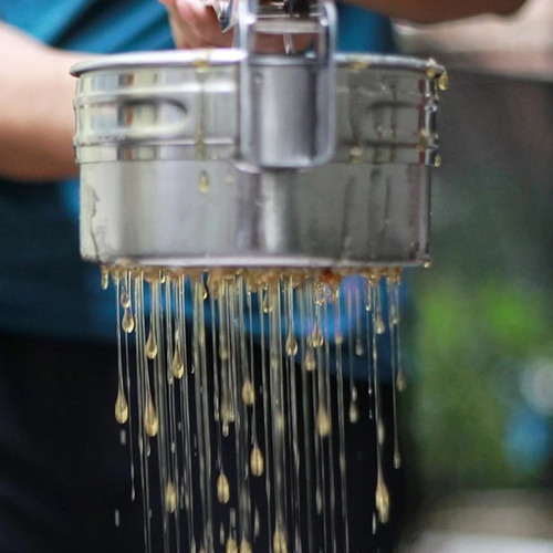 A Honey Presser, Separador De Miel Portátil De Acero
