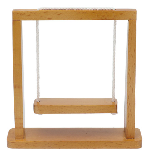 Columpio De Madera Para Casa De Muñecas