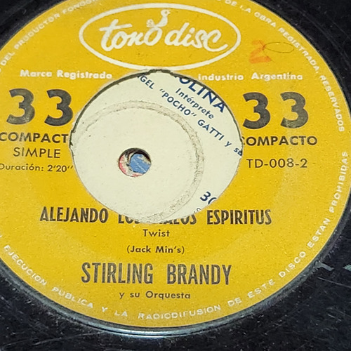 Simple Stirling Brandy Y Su Orquesta Tono Disc C8