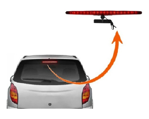 Break Light 26 Cm Vw Amarok 2019 20 Leds Vermelho