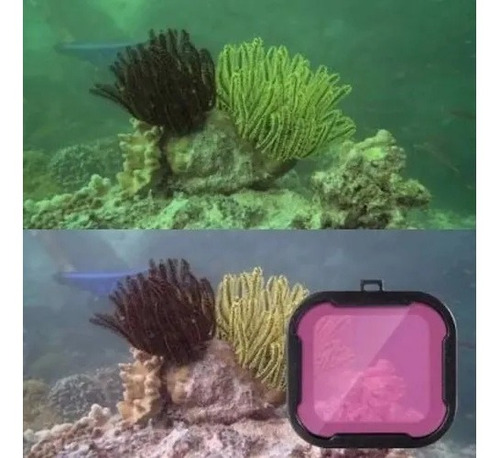 Filtro De Mergulho - Gopro Hero5, Hero6 E Hero7
