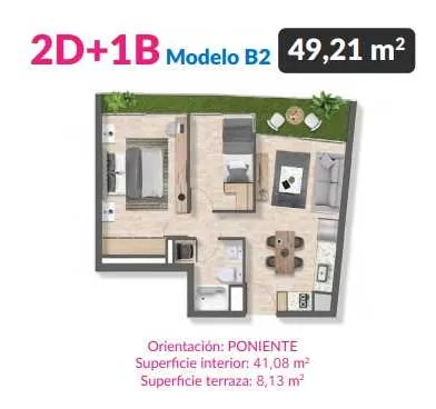 Imagen 2 de 22 de Arriendo Dpto 2d 1b Mall Florida Center (177099)