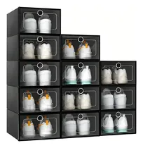 Comprar Blue Zoo 12 Piezas Negro Cajas Organizadoras Apilables Para Zapatos
