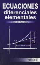 Comprar Ecuaciones Diferenciales Elementales Trillas