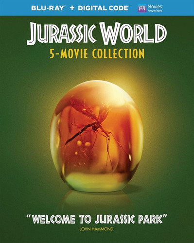 Jurassic Park & Jurassic World Box 5 Peliculas Blu-ray 