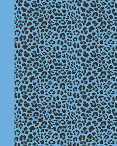 Libro: Sketch Journal: Animal Print (blue Leopard) 8x10 - Pa