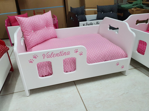 Berço Para Cães,cama Madeira,caminha,-tamanho G 80x55