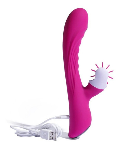 Platanomelón - Vibrador Conejito Lyo - Lenguas Giratorias Color Fucsia