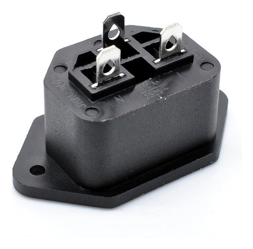 10 Piezas De Conector De Montaje Panel Iec 320 C13 De 2...