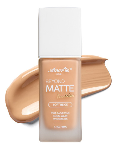 Base de maquillaje líquida Amor Us tono 04 soft beige - 35mL