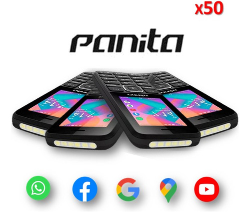 Teléfono Panita Dual Sim Wifi Y Whatsapp Pack De 50 Unidades