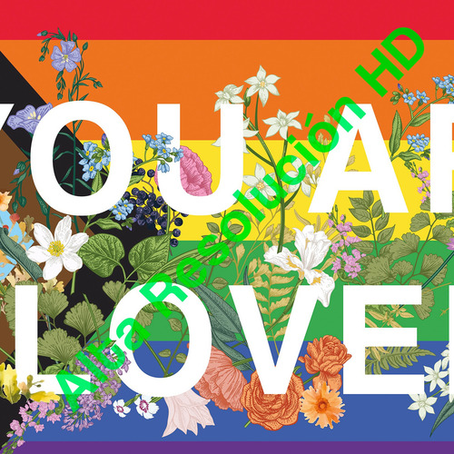 Toalla Pride Flags Orgullo Lgtbiq+ Microfibra Secado Rápido Color You Are Loved You Are Loved