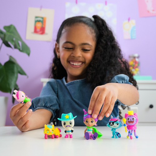 Gabby's Dollhouse, Set Figuras, Gabby, 5 Figuras De Gatitos