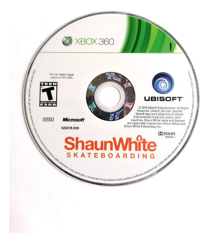 Shaun White Skateboarding Xbox 360 (Reacondicionado)
