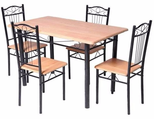 Juego Comedor De Caño Mesa Con 4 Sillas Outlet - Narvaja