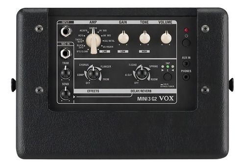 Amplificador VOX Mini Mini3 G2 Valvular para guitarra de 3W color negro