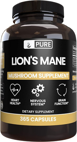 Lions Mane Melena De Leon 365 Capsulas Usa