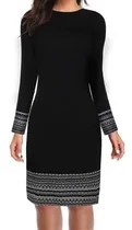 Comprar Vestido Camisero Estampado De Manga Larga De Manga Larga Par