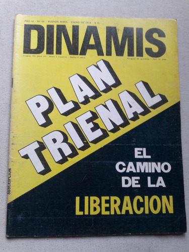Revista Dinamis Nº 64 Enero 1974 - Plan Trienal (Usado)