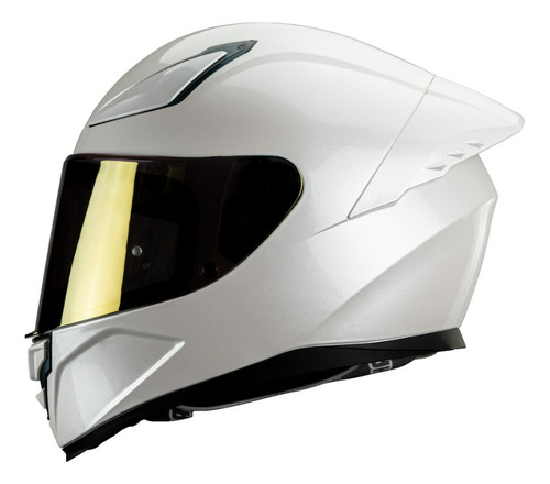 Casco Moto Integral HAX ONIX Solid Blanco Perla Mate Certificado DOT Talla XL (61-62Cm)