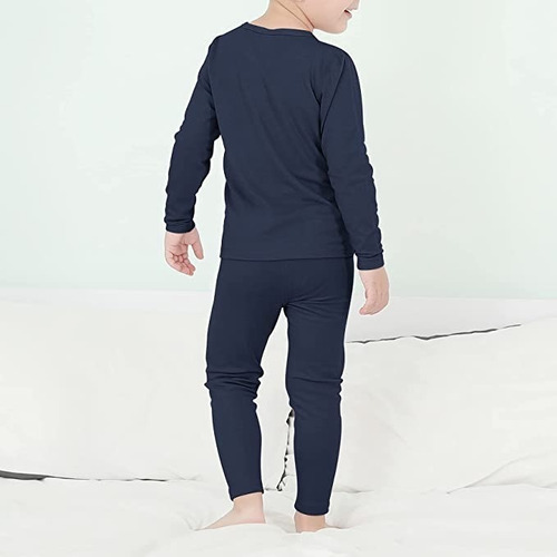 Conjunto Pijama Polar Niños Primera Capa Invierno Colores