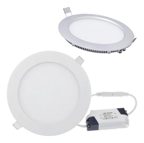 Lampara Panel Led Empotrar Plafon 18w  22 Cm Completa 