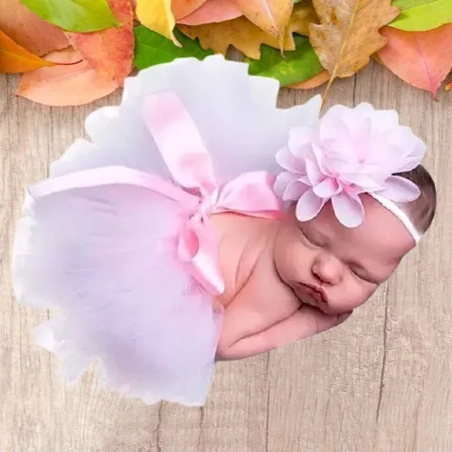 Tutu Bebe Niña Bebita Recién Nacida Sesión Foto Bonito