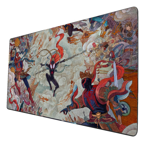 Mouse Pad Largo Spiderman Diseño Fondo Artistico Art 40x90cm