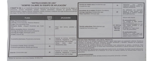 3 Piezas De Cybor 100 Ml Liquido Insecticida