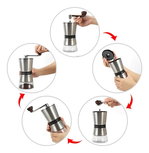 Molinillo De Cafe Manual Portatil Acero Inoxidable 45grs